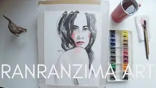 RanRanZima Art #07. Watercolor portrait.