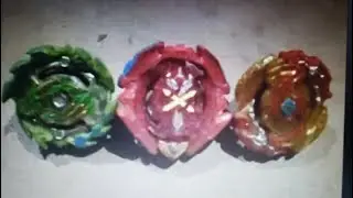Beyblade Burst Battle: Ace Dragon D5 Vs. Xiphoid Xcalius X8 Vs. Lord Spryzen S5