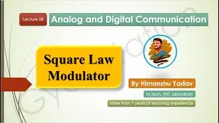 Lecture 08: Square Law Modulator                             #aktu #analogcommunication #modulation