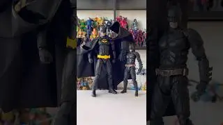 Size comparison with Beast Kingdom&rsquo;s Michael Keaton Batman #batman #dc #size #actionfigures