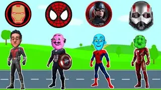 Ant-man - Captain America - Spider-Man - Iron Man Body Face Missing