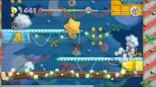 Kirby's Epic Yarn -- World 5-7: Evergreen Lift