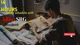 14Hrs.Daily schedule of Allen srg student ..#neet #studyvlog #motivation #crackneet
