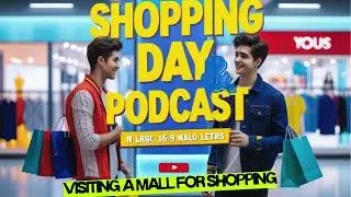 English language podcast| Visiting a mall for shopping| English speaking practice | Improve English
