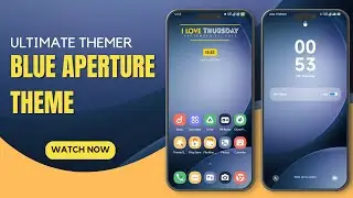Blue Aperture Theme For Oppo And Realme|| Simple and Clean Lockscreen|| R 11, 12, 13 Supported ||