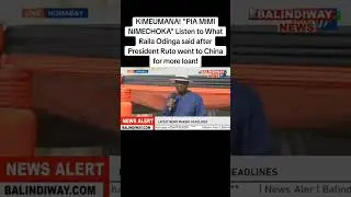KIMEUMANA!!RAILA ODINGA SLAMS RUTO BADLY AFTER SIGNING THE COALITION