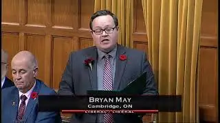 Cambridge MP Bryan May speaks about the Canada-Macedonia Friendship Group