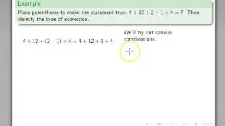 Order of Operations Division