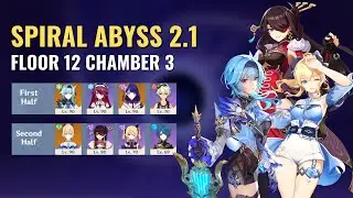 Spiral Abyss 2.1 | Raiden Eula & Jean Electro-Charged Comp - Floor 12 Chamber 3 | Genshin Impact