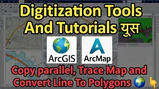 Image Digitization  Tools Copy Parallel, Map Trace, Merge In ArcGIS