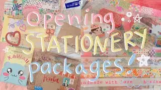 Opening *CREATIVE* packages / gifts filled with STATIONERY! 😍