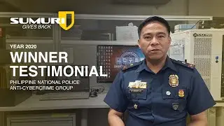 SUMURI Gives Back Winner Testimonial [2020 Winner - PNP Anti-Cyber Crime Group]