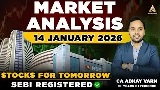 Nifty, Bank Nifty, and Sensex Prediction for Tomorrow | Top Stocks for Tomorrow | Market Analysis