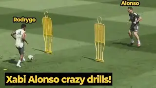 [FULL VIDEO] Xabi Alonso pushing Rodrygo as he leading the tactical work in training today