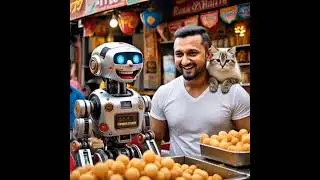 Honey singh Panipuri wala aur Modi ji ka Robot dost #ai #kahani #animatedstories  #best #viralvideo