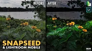 Dramatic Light Effect in SNAPSEED and LIGHTROOM MOBILE (free version) | Android | iPhone