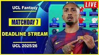 UCL Fantasy Matchday 7: DEADLINE STREAM | Live Q&A | Champions League Fantasy Tips 2025/26