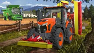 Fs 23 Gameplay : Farming Simulator 23 Harvesting And Tree Cutting ! Fs23 Timelapse #fs23