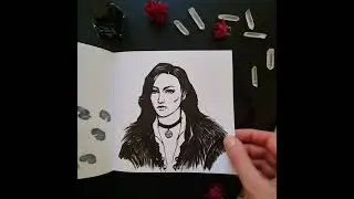 ОБЗОР СКЕТЧБУКА. Готичный Inktober / Inktober sketchbook tour.