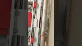 Heavily Guarded Saw Blade on a Safety Speed 7400 Panel Saw