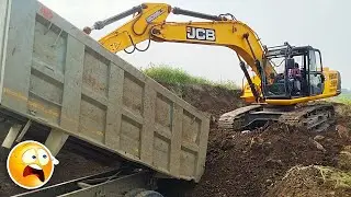 Excavator Machine Work 2020 - Amazing Construction Technology Heavy Equipment Operator skills 002