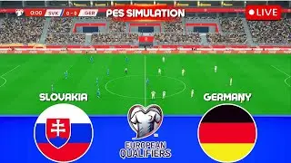 Germany vs Slovakia | FIFA World Cup 2026 Qualifiers - UEFA Group Stage | PES 21 Gameplay Simulation