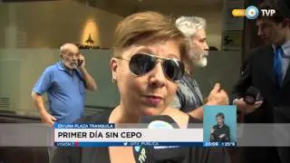 Visi&oacute;n 7 - Primer d&iacute;a sin cepo en una plaza tranquila