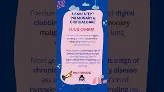 Lung Cancer || Pulmonary  - USMLE Step 1 #medicalshorts #uworld #nbme