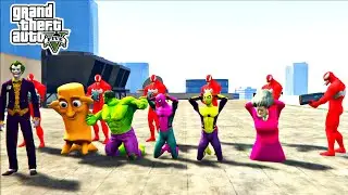 GTA V superhero pro | story Venom Kidnapped Avengers In Truck Spider Man vs Hulk vs Avengers #29