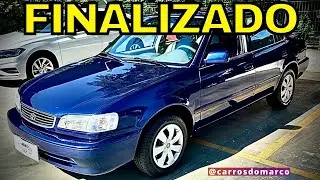 PROJETO FINALIZADO COROLLA XEI 1999 Azul Baikal Mica Cor Rara