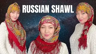 Как носить павловопосадский платок. Варианты зимних платков. Часть 2
