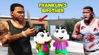 GTA 5 : FRANKLIN'S BROTHER ATTACKED SHINCHAN AND PINCHAN😯
