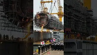 Inside a mega shipyard: Incredible submarine #shorts #marinetech #engineering #explore #trending