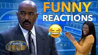Funny Reactions! Steve Harvey is Hilarious | Family Feud Africa