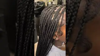 Guess how long these took to do? Small Knotless Braids