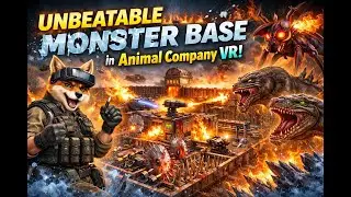 I Built a DEADLY TRAP MAZE to SURVIVE the INVASION! (Animal Company VR) #vr #animalcompany