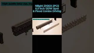 Nilight ZH303 2PCS 6 5 Inch 120W Spot & Flood Combo Driving 16AWG Wiring Harness for Led Work Light