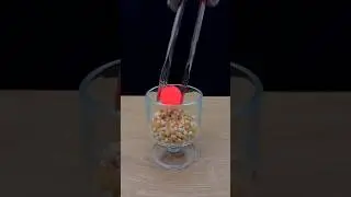 Making popcorn with a 1000℃ hot metal ball ||#HotBallExperiment #RelaxingAndStressRelieving