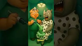 ❤️ Evolution animal: pig doctor and pregnant rhino shocked🥰 Sensen1 ✅ #cute