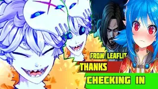 Nux checks out Leaflit reaction to his reaction to her AI song about Asmongold!!!