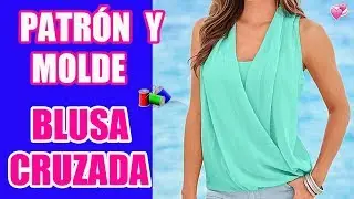 CÓMO TRAZAR/HACER EL PATRÓN Y MOLDE DE LA BLUSA CRUZADA!! - MariG
