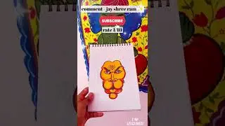 hanuman ji drawing #views #art #shortsfeed #viral #drawing #shorts