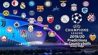 Group Stage Predictions | UEFA Champions League 2019/20 | Football Countryball Predictions