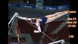 Best D score uneven bars routine * senior edition * sofia european championship 2014