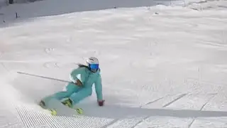 Skiing with Valentina Baetz from St. Anton Austria