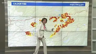 Critical Fire Weather driving Airola Fire growth in Calaveras County.