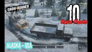 A Teraz Caterpillar 745С / And Now Caterpillar 745С - SNOWRUNNER HARD MODE / TRYB TRUDNY #10