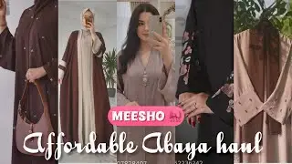 Affordable abaya haul from meesho 🫶✨ #abaya #meeshohaul 