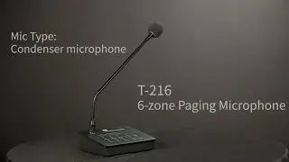 Introducing the T-216 Six-Zone Paging Microphone: Advanced Paging Solutions!