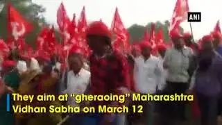 Watch 30,000 farmers march to Mumbai demanding loan waiver